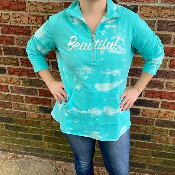 NY&company long sleeve pull over beautiful tie dye - Picture 6 of 11